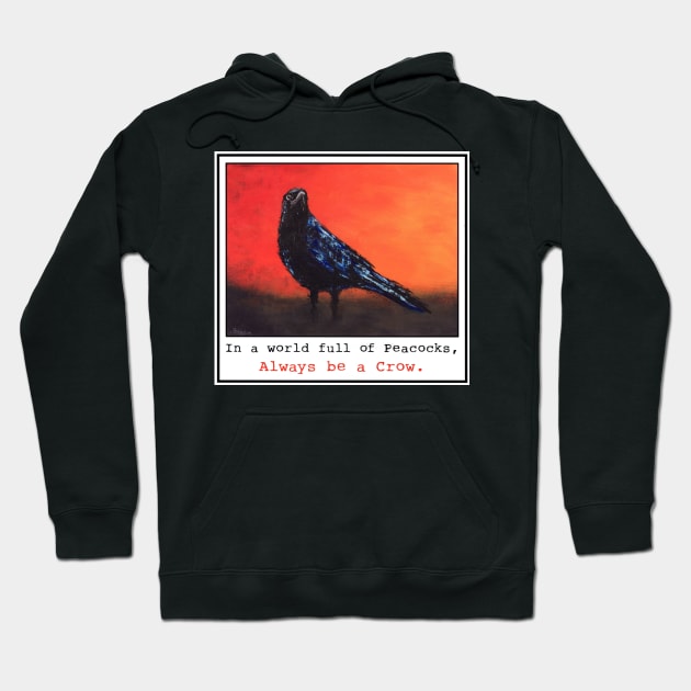 Peacock - Let it Be Hoodie by Wild Crow Studio